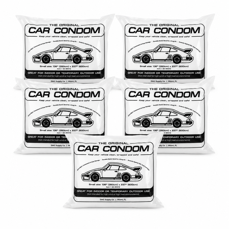 Car Condom Small 5 Pack Disposable Car Cover