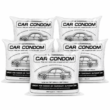 Car Condom Large 5 Pack Disposable Car Cover