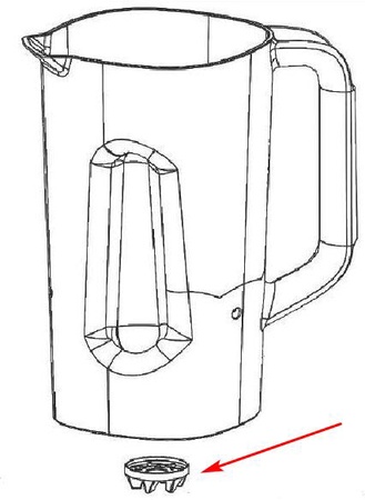 Univen Blender Jar Clutch Compatible with Hamilton Beach HBB908R 990355000 990355001