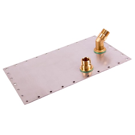 Jiffy 1370 J-4000 Stainless Steel Lid with Fittings & Rings