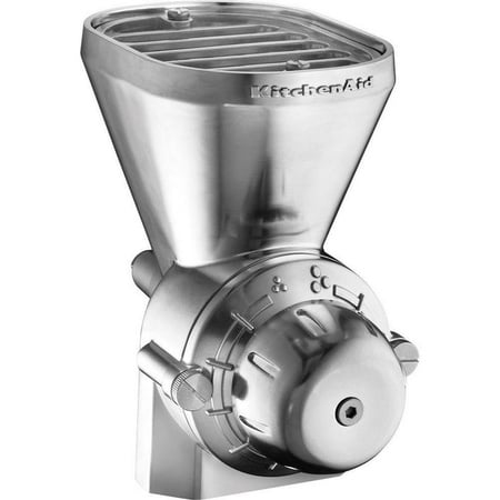 KitchenAid KGM All Metal Grain Mill Attachment - Silver - with cleaning  brush