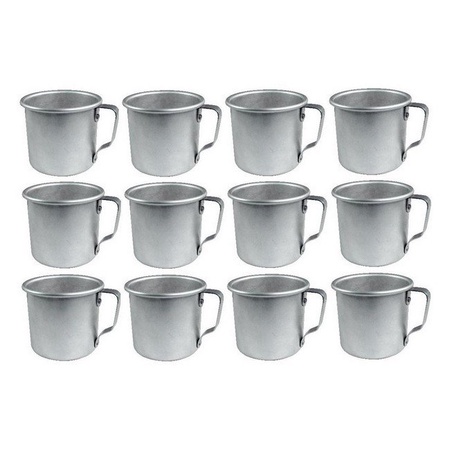 Mian 12 Ounce Aluminum Country Camping Mug Drinking Cup 12 Pack