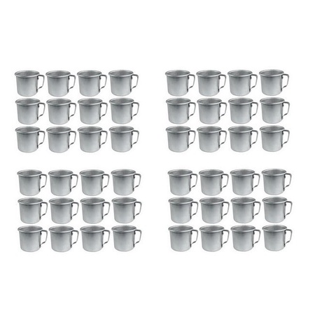Mian 12 Ounce Aluminum Country Camping Mug Drinking Cup 48 Pieces