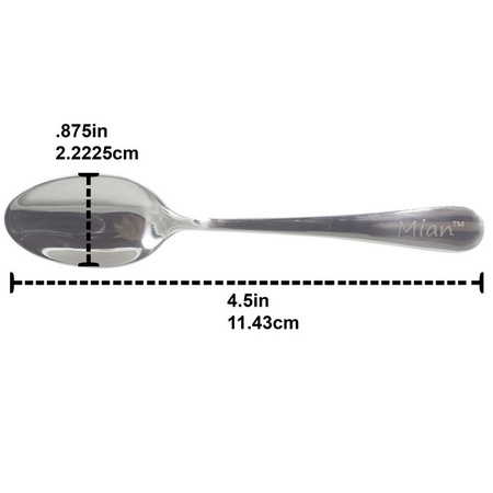 Mian 8000 Stainless Steel Mini Dessert Cocktail Demitasse Espresso Spoon