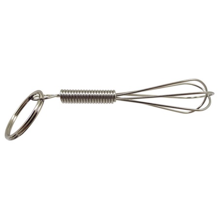 Mian 80025 Stainless Steel Mini Beater Whisk Keychain