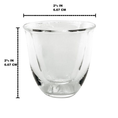 Mian Double Walled Thermo Espresso Glasses, Set of 12