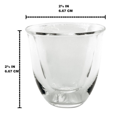 Mian Double Walled Thermo Espresso Glasses, Set of 4