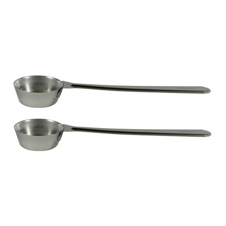 Mian Stainless Steel Commercial Long Handle Espresso Coffee Scoop 2 pack