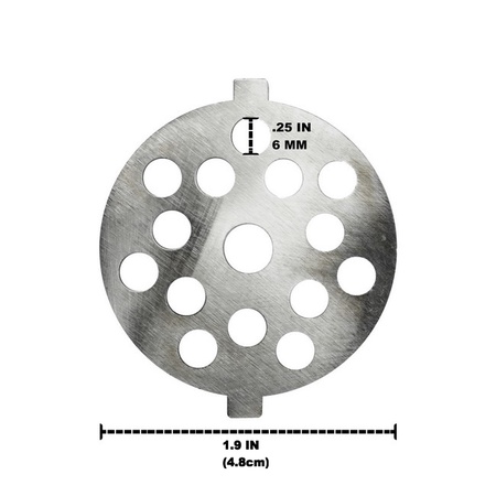 Univen Meat Grinder Blade and Disc Plate Set Compatible with KitchenAid FGA Food Grinder Attachment