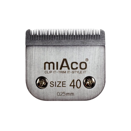 Miaco Size 40 Detachable Animal Clipper Blade fits Andis AG, AGC and Oster A5