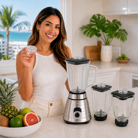Univen Blender Lid Filler Cap Compatible with Oster and Osterizer Blenders Jar Lids with 2" (5cm) Hole
