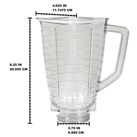 Plastic Blender Jar for Oster & Osterizer Blenders