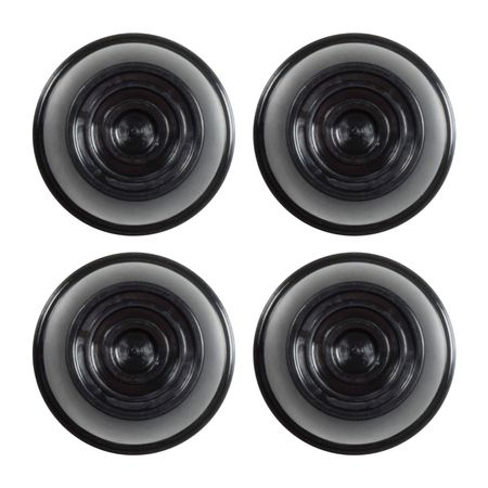 Univen Push Nut Axle Caps .437 (7/16") Compatible with Power Wheels Toy Cars and More 4 Pack