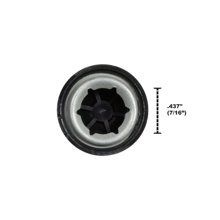 Univen Push Nut Axle Cap Retainer .437"  (7/16") (11.1mm) Compatible with Power Wheels Toy Cars and More 4 PACK