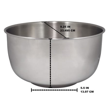 Replacement Stainless Steel Bowl Set fits Sunbeam & Oster Mixers