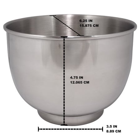 Replacement Stainless Steel Bowl Set fits Sunbeam & Oster Mixers