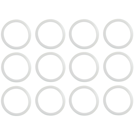 Sunshine Mason Co. Silicone Mason Jar Rim Seal Gasket  Regular Mouth 12 Pieces