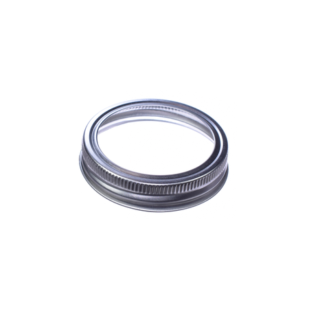 Sunshine Mason Co. Mason Jars Lids and Bands Regular Mouth Silver 12 Pieces