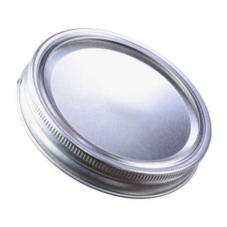 Sunshine Mason Co. Mason Jars Lids and Bands Wide Mouth Silver 12 Pieces