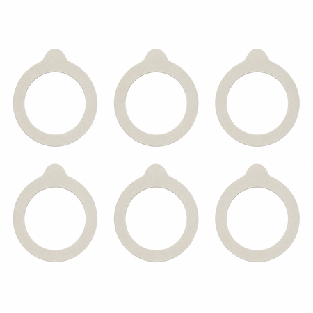Sunshine Mason Co. Wire Bail Rubber Jar Gaskets 3.5" (90mm) fits Bormioli Fido Jars Made in USA 6 Pieces