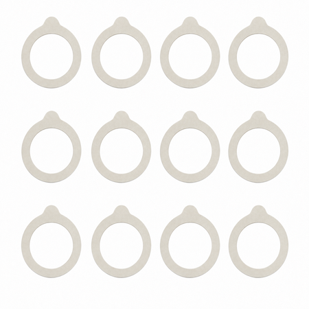Sunshine Mason Co. Wire Bail Rubber Jar Gaskets 3.5" (90mm) fits Bormioli Fido Jars Made in USA 12 Pieces