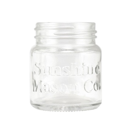 Sunshine Mason Co. Mini Mason Jar Shot Glasses with Metal Lid 2 Ounces, 24 Pieces
