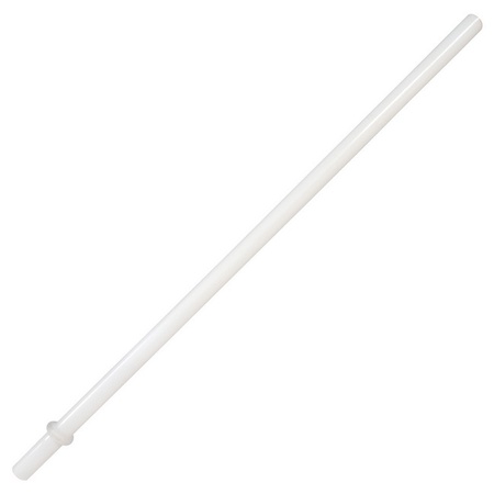 Sunshine Mason Co. Plastic Reusable Drinking Straws 6 Pieces, White