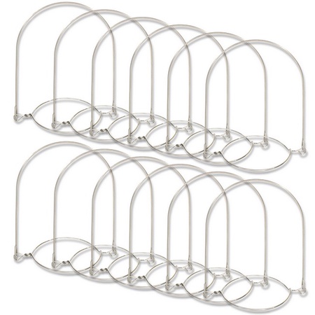 Sunshine Mason Co. Stainless Steel Wire Mason Jar Handle Hanger fits Regular Mouth, 6 Pieces