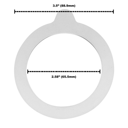 Sunshine Mason Co. Wire Bail Rubber Jar Gaskets 3.5" (90mm) fits Bormioli Fido Jars Made in USA 6 Pieces