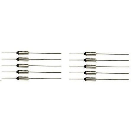 Thermal Fuse Thermal Cutoff Limiter  110c Degrees Celsius, 10 Pack