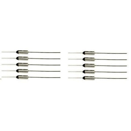 Thermal Fuse Thermal Cutoff Limiter 66c Degrees Celsius, 10 Pack