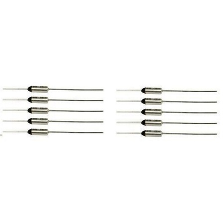 Thermal Fuse Thermal Cutoff Limiter 192c Degrees Celsius, 10 Pack