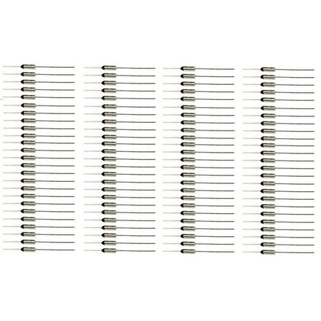 Thermal Fuse Thermal Cutoff Limiter 142c Degrees Celsius, 100 Pack