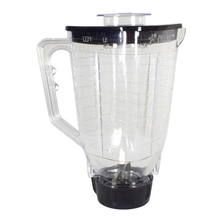 Univen 5 Cup Break Resistant Plastic Square Complete Blender Jar fits Oster