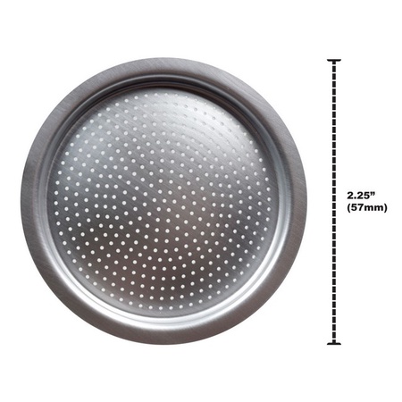 Univen 2.25" (57mm) Espresso Filter and Gasket Seals Compatible with Bialetti 3 Cup Aluminum Espresso Makers