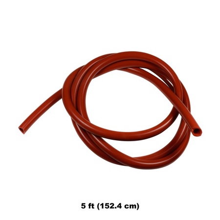 Univen High Temp FDA Food Grade Red Silicone Tubing 8mm ID X 12mm OD Five Feet (5') Length
