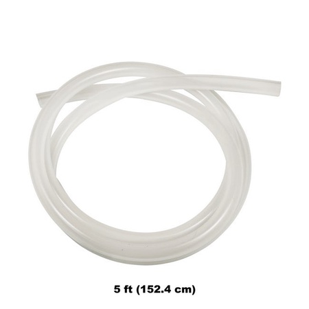 Univen High Temp FDA Food Grade Clear Silicone Tubing 9mm ID X 13mm OD Five Feet (5') Length