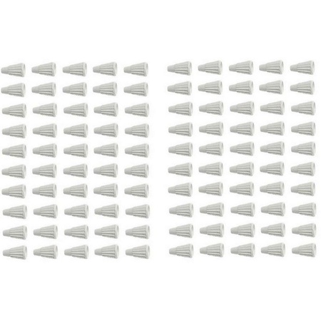 Univen Porcelain Ceramic Twist Wire Connector Large Size 100 Pack