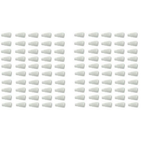 Univen Porcelain Ceramic Twist Wire Connector Small Size 100 Pack