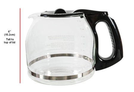 Univen 12 Cup Glass Coffeemaker Carafe Compatible with Mr. Coffee PLD13 CG12 CGX20 DR12 DRX20 GBX20 NC12 NCS12