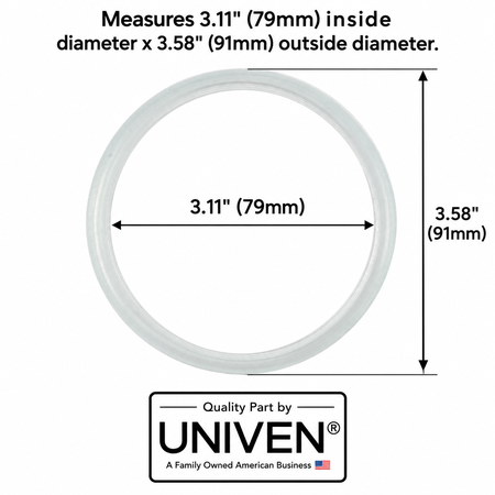 Univen Blender Gasket fits KitchenAid W10686132, W10221777, W10292571 2 Pack