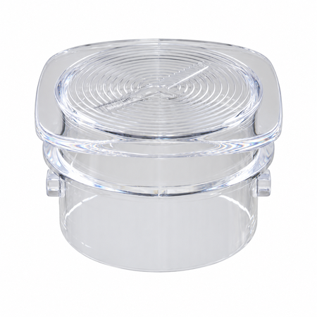 Univen Blender Lid and Center Cap fits Oster Cloverleaf-Shaped Blender Jars, White