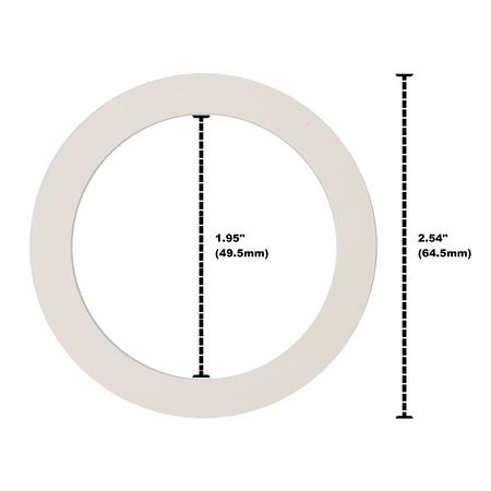 Univen Gasket Compatible with 3 Cup Bialetti Espresso Maker 1.95" (49.5mm) ID x  2.54" (64.5mm) OD Made in USA 3 Pack