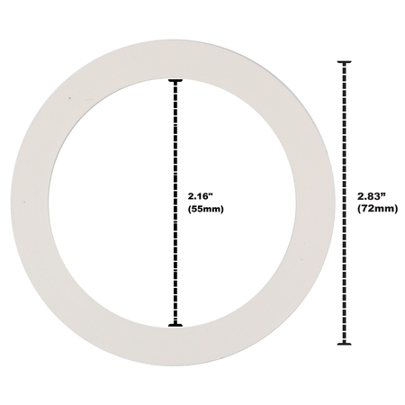 Univen Gasket Compatible with 6 Cup Bialetti Espresso Maker 2.16" (55mm) ID x  2.83" (72mm) OD Made in USA 3 Pack
