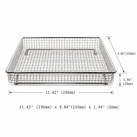Univen Stainless Steel Air Fryer Basket Upgrade Compatible with Cuisinart Airfryer TOA-60 TOA-65 TOA-70