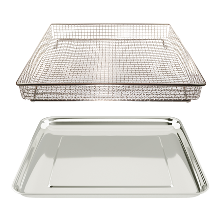 Univen Stainless Steel Baking Tray Pan and Air Fryer Basket