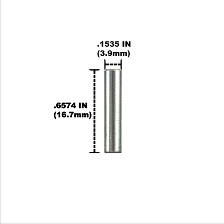 Univen 16.7mm x 3.95mm Dowel Pin Compatible with KitchenAid Mixer  240018-1, 4161950 and 9707223 2 PACK