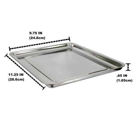 Univen Stainless Steel Upgraded Baking Tray Drip Baking Pan Compatible with Cuisinart Airfryer Oven TOA-26 TOA-28