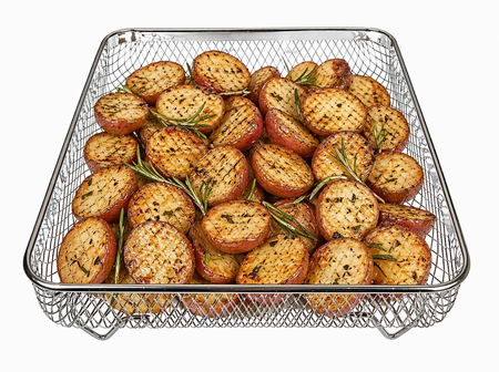 Univen Stainless Steel Upgraded Air Fryer Basket Compatible with Cuisinart Airfryer Oven TOA-26 TOA-28