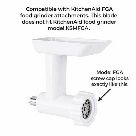 Univen Meat Grinder Blade Knife Compatible with KitchenAid FGA Food Grinder 4162144, 9706857, W10408733 and WPW10408733